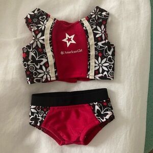 American Girl Accessories Swim Swimsuit Red